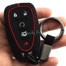 Funda de gel de sílice 5 botones llavero cadena cubierta para Chevrolet Cruze Malibu Blazer