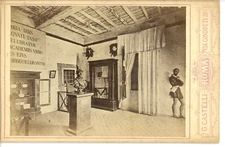 G. Castelli, Rome, Camera del Tasso nel Convente di San Onofrio Vintage Albumen