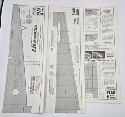 Guillows Kit 2005 The Enola Gay B-29 Superfortress Balsa Model Kit