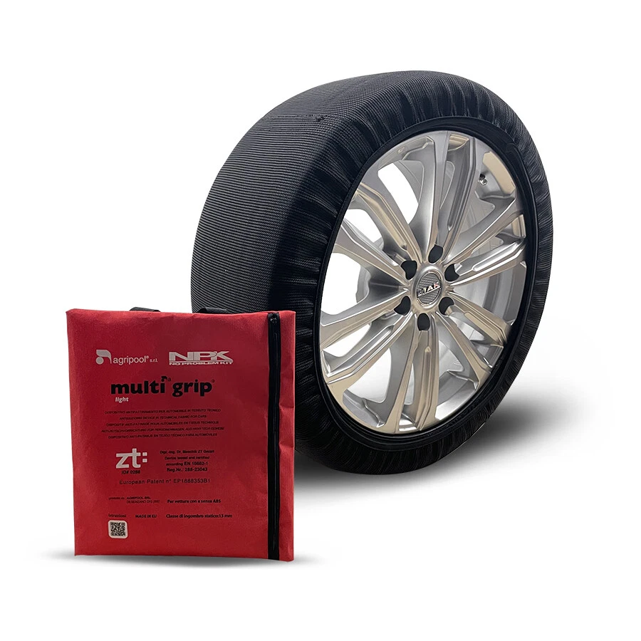 Set 2 Catene da Neve in Tessuto KIT CALZE OMOLOGATE UNI EN 1662-1:2020 SMLXLXXL - Immagine 2 di 4