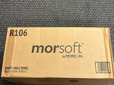 Morcon R106 Hardwound Roll Towels, 1-ply, 10 X 800 Ft, Kraft, 6/ct