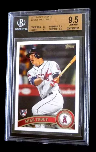 2011 TOPPS UPDATE MIKE TROUT ROOKIE RC #US175 BGS 9.5 GEM MINT (9.5,9.5,9.5,9.5)