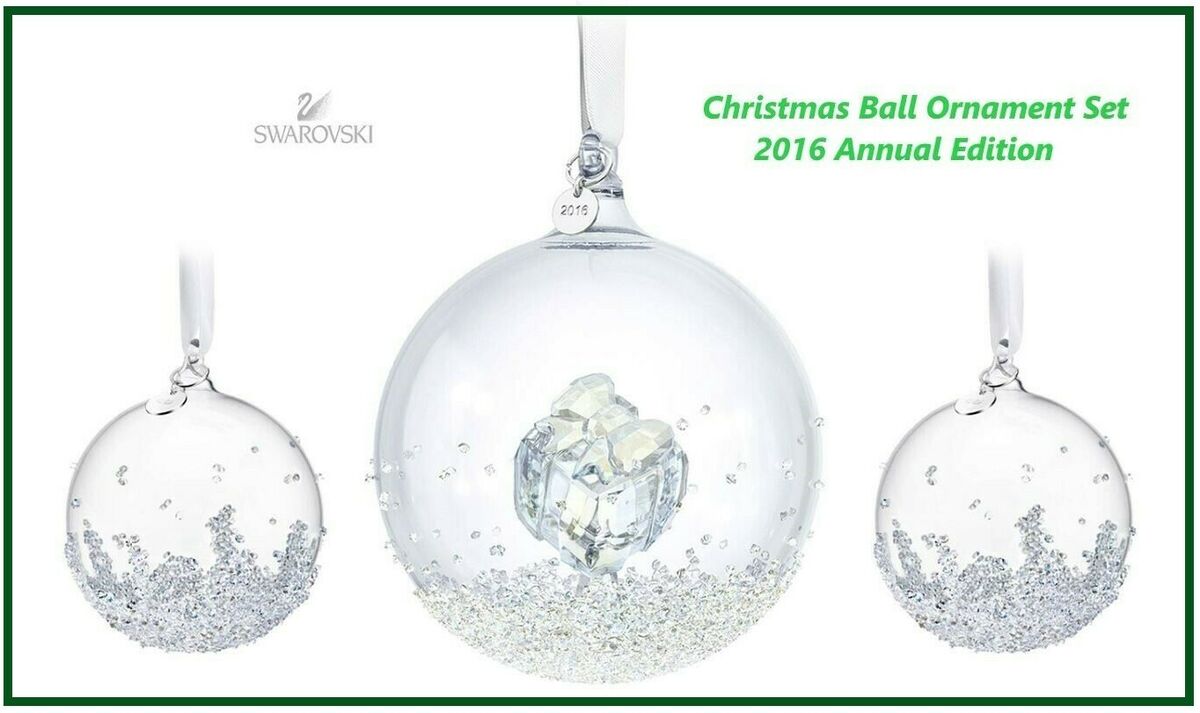 Swarovski Christmas 2016 Ball Ornament Set Annual Edition Swarovski Christmas 2016 Ball Ornament Set Annual Edition