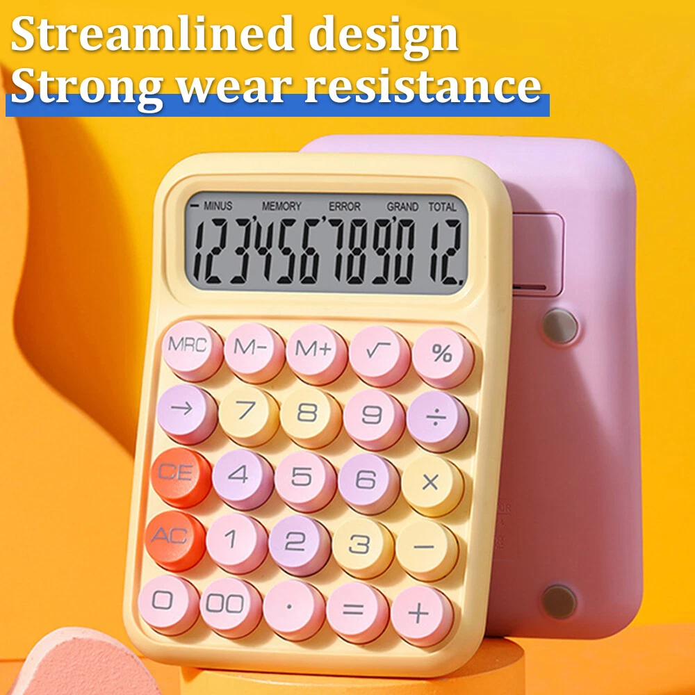 Portable Mechanical Keyboard Calculator for Office and School Use