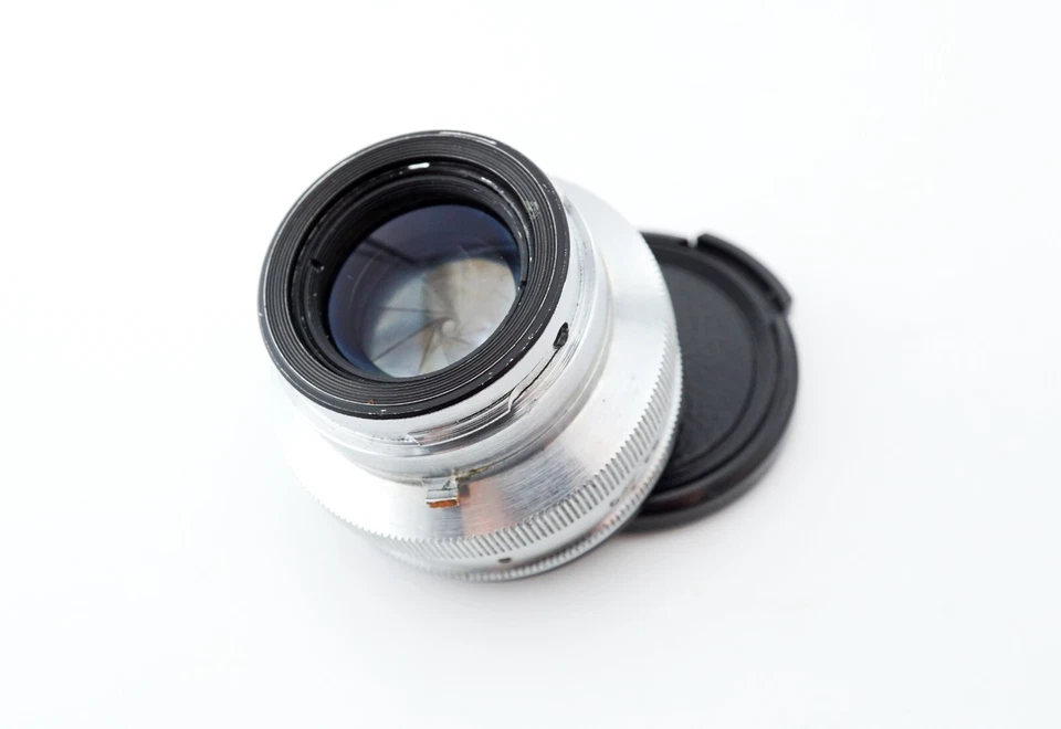 Lente vintage Arsenal Jupiter 8M (Kiev, cámara Contax RF) 1979 soviético Sonnar 2/53 Foto 4 de 4