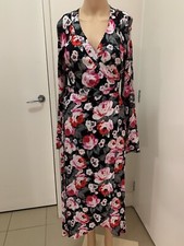 💖SPORTGIRL Women Summer/Autumn Size 8 Floral Long Wrap Dress  No Tags