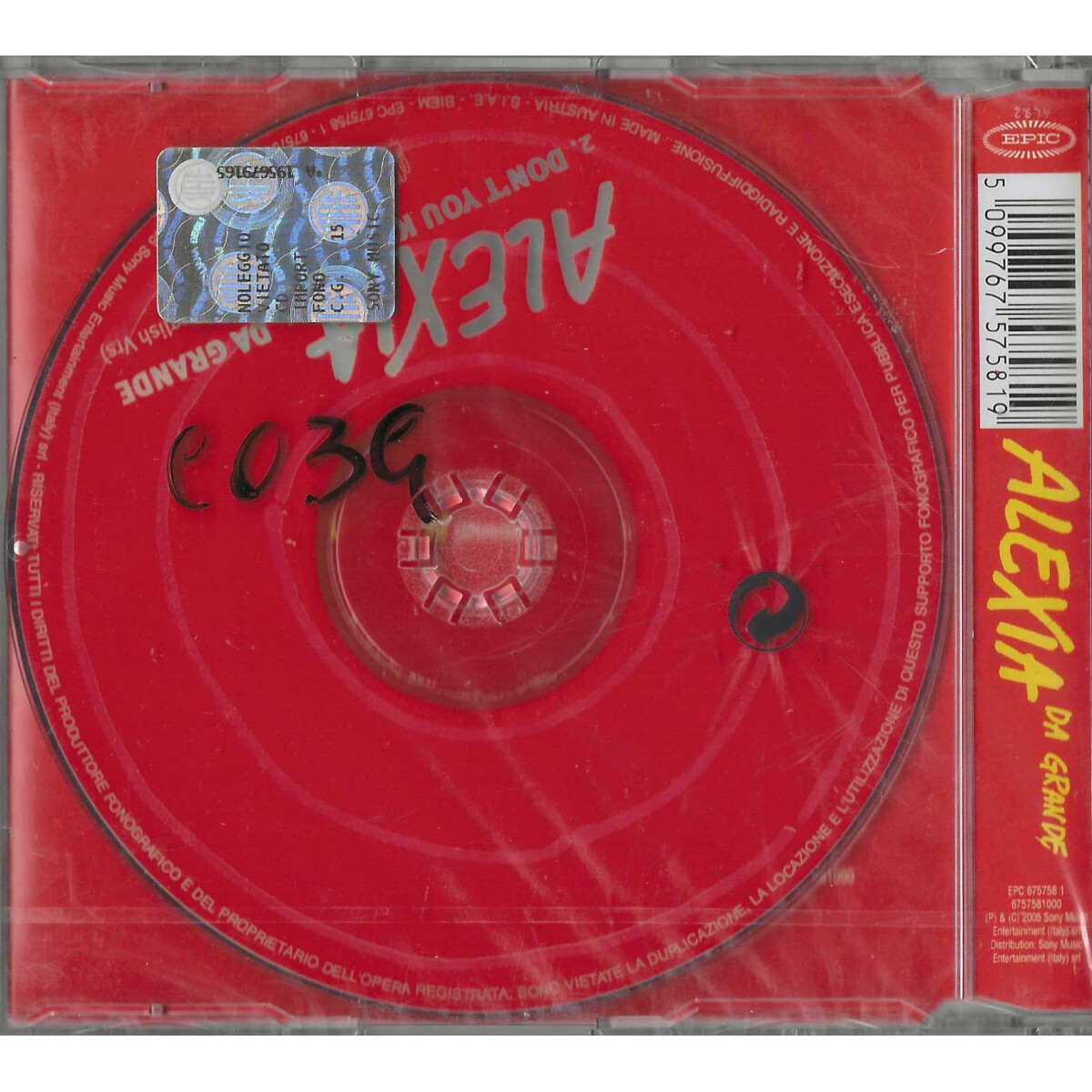 Da Grande-Greatest Hits [Single] by Alexia (CD, Mar-2005, Sony) for ...