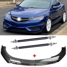 Carbon Front Bumper Lip Splitter Spoiler Body Kit For Acura ILX 13-19