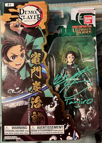 Tanjiro KamadoAutographed Figure Demon Slayer Signed Zach Aguilar Ultimate Heros