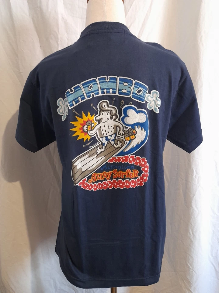 Nueva camiseta vintage 1999 azul mambo gráfica talla pequeña Foto 3 de 4