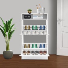 Shoe Cabinet With 2 Flip Drawers Shoe Shelves Shoe Storage Organizer Entryway