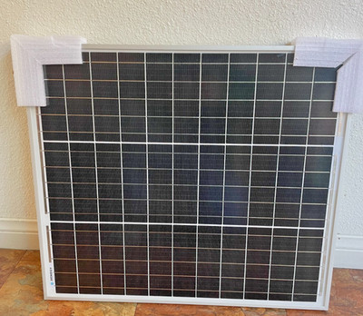 Solar Panel Renogy 50-Watt 12 Volt Monocrystalline for RV, Boat, Pool (Lot of 2)