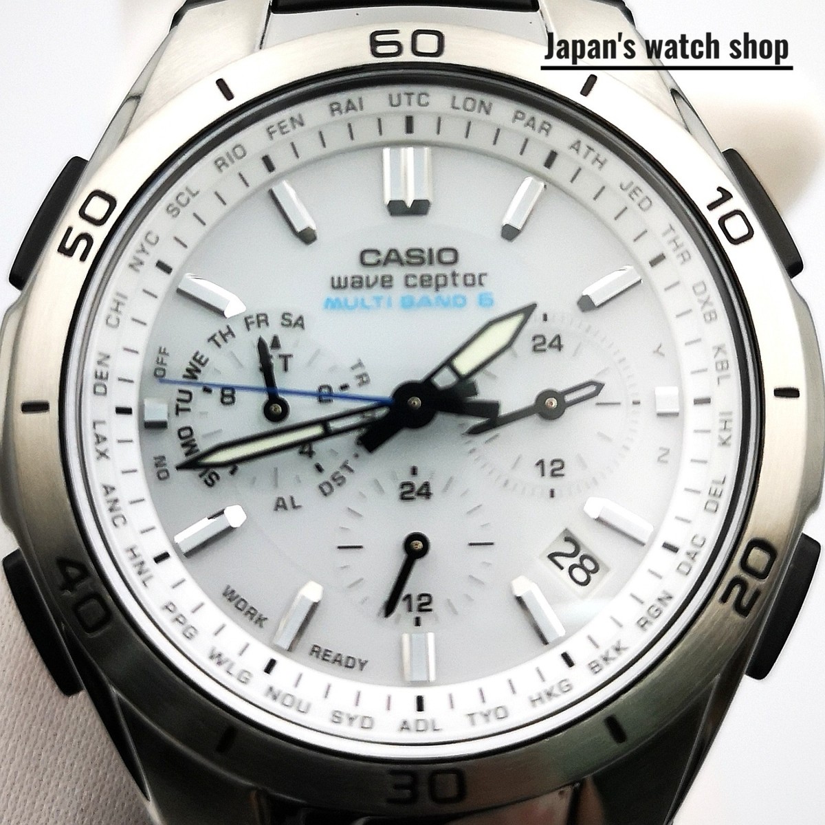 CASIO WAVE CEPTOR WVQ-M410-7AJF White Tough Solar Men's Watch New