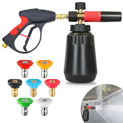 #ad 1 4quot; Snow Foam Cannon Gun Car Wash Soap Lance Sprayer Pressure Washer Bottle $34.99