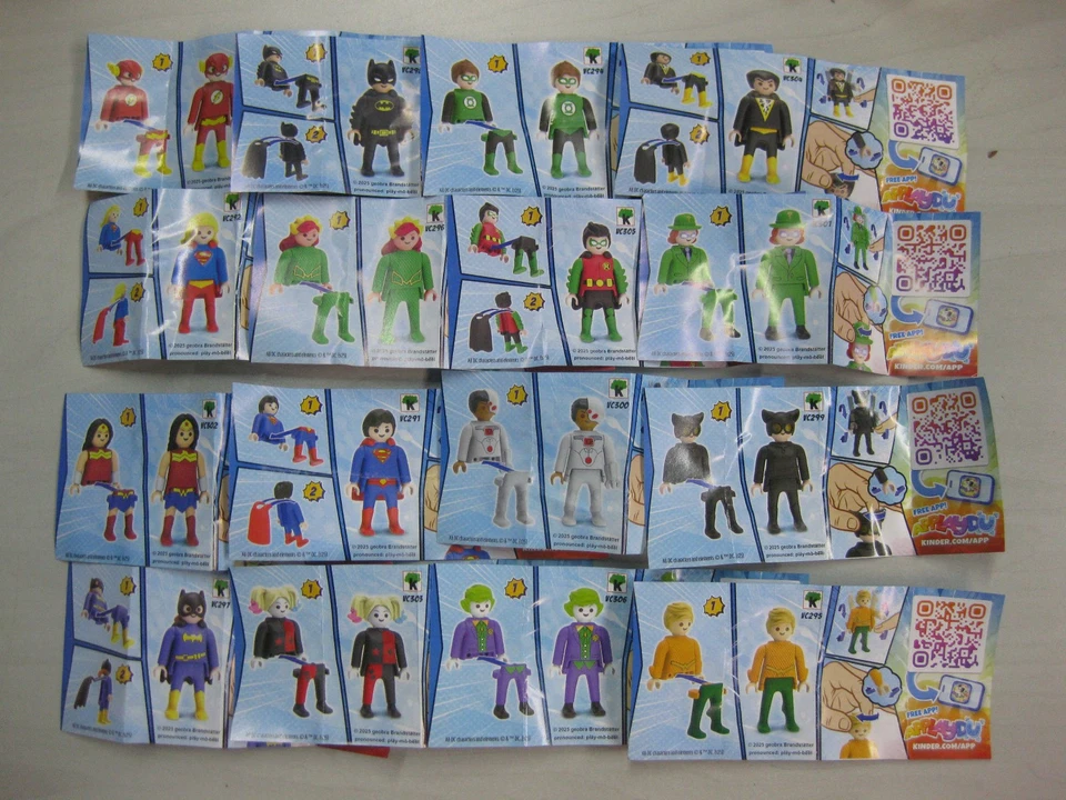 playmobil colección 16 FIGURAS superheroes dc KINDER HUEVO SORPRESA -NEW - Imagen 2 de 4