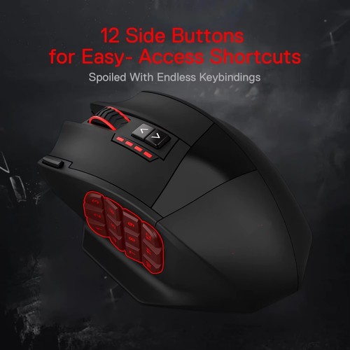 New X39 Wired 16400 DPI 19 Programmable Buttons Optical RGB Gaming Mouse PAW3327 - Picture 3 of 19