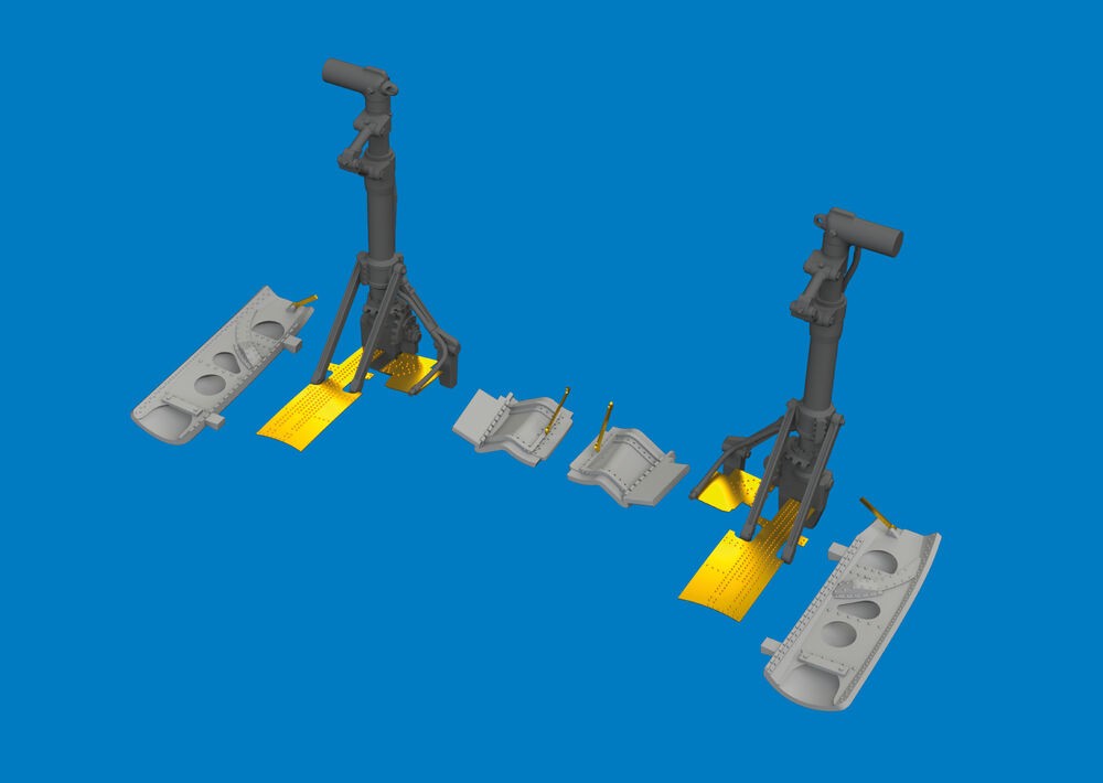 Eduard Accessories 6481192 1:48 P-40K Undercarriage Legs Print Accessory Kit