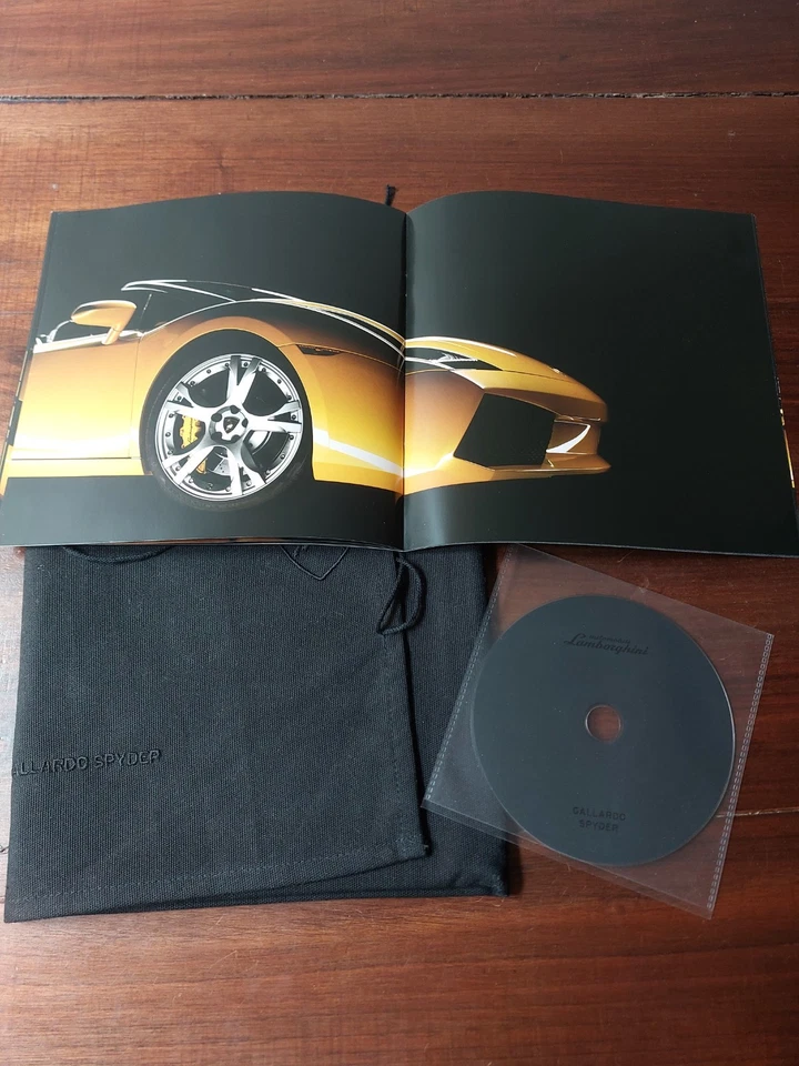 Lamborghini Gallardo Spyder Brochure Con Cd E Portabrochure In Tela - Immagine 4 di 4