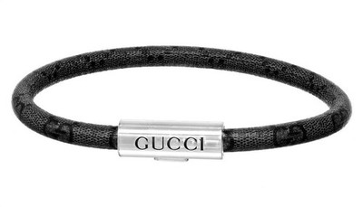 Gucci Trademark GG Supreme Black Bracelet YBA797156002