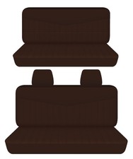 Fits 1971 To 1974 Dodge Coronet 4 Door Front And Rear Bench Seat Covers Brown