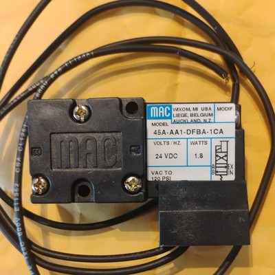45A-AA1-DFBA-1CA MAC Valves (45 Series) Ambient/Fluid Solenoid Valve 24VDC