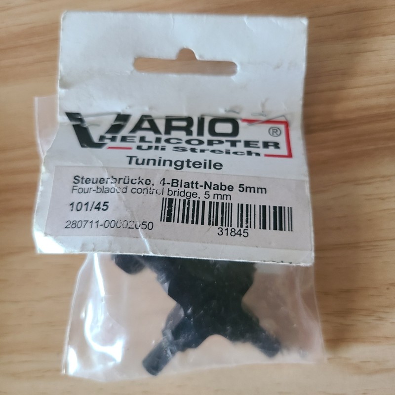 NIP- Vario 101/45 4 blade Control Bridges- Heli Helicopter