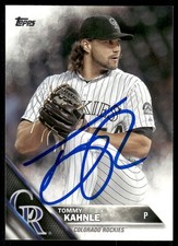2016 Topps TOMMY KAHNLE Signed Card ROCKIES autograph AUTO LATHAM, NY YANKEES