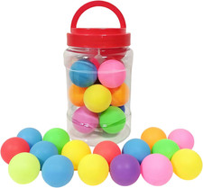 14/28 Pack Colorful Bucket-Packed Ping Pong Balls - PP Material for Kids Adult G