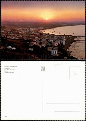 RIVIERA ADRIATICA Tramonto Coucher du soleil Sunset Sonnenuntergang 1980