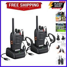 Rechargeable Walkie Talkies 1 Pair - Long Range Two Way Radios 16 Channel Han...