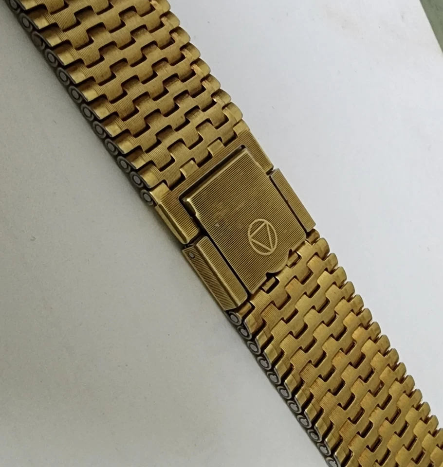 Новый из старых запасов винтажный позолоченный браслет NSA 18 мм - Изображение 3 из 4