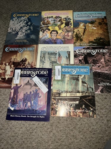 Lot Of 8 Cobblestone Childrens’ American History Magazine - Picture 1 of 9