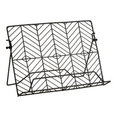 Image of Vertex Black Metal Recipe Cook Book Stand Rest Kitchen Display iPad Tablet Hold