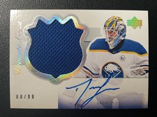 23-24 Ultimate Hockey 03-04 Rookie Retro Material Signatures Auto Devon Levi /99