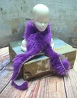 Vtg Barbie Superstar 80s Doll Clothes FASHION FANTASY Purple Fur Boa/Wrap 1983