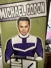 Michael Copon Signed Comic Con Pop Up Banner Liverpool Power Rangers Time Force