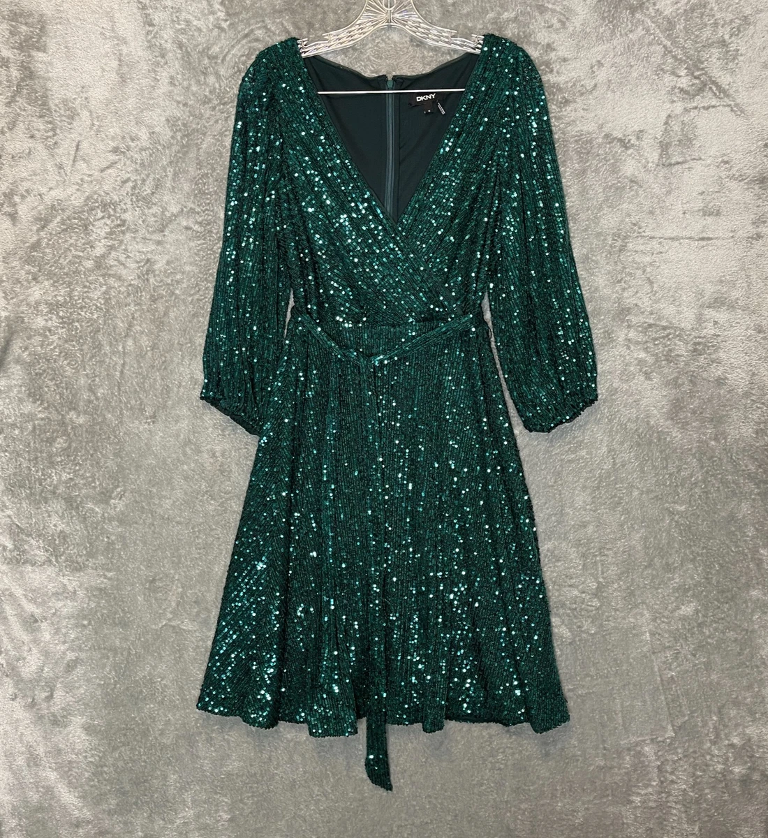 green emerald velvet dress DKNY Green Velvet Dress Size 10 – The Wardrobe