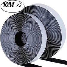 10M*2 20/25/30/50mm Magic Tape SelfAdhesive Hook and Loop Fastener Nylon Sticker