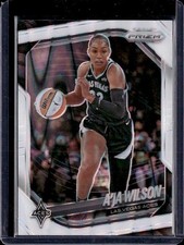 2025 Panini Prizm WNBA #76 A’ja Wilson White Seismic Prizms