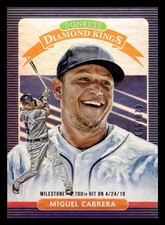 2020 Donruss #11 Miguel Cabrera Milestone Stat Line #/650