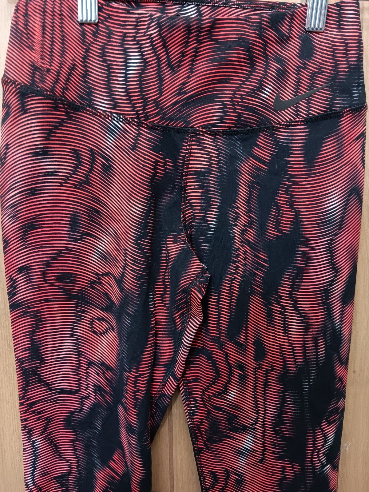 Nike Legging Pants Extra Medium Adult  Red Swoosh Logo Gym Womens XS thumbnail 7