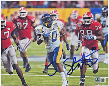 Steve Slaton Signed Autographed 8x10 Photo Picture Beckett COA West Virginia HOF