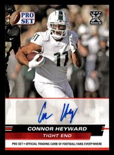 2022 Pro Set Draft #PSA-CH2 Connor Heyward Autographs Red