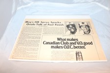 Lee May Baltimore Orioles Autographed Newspaper Article 