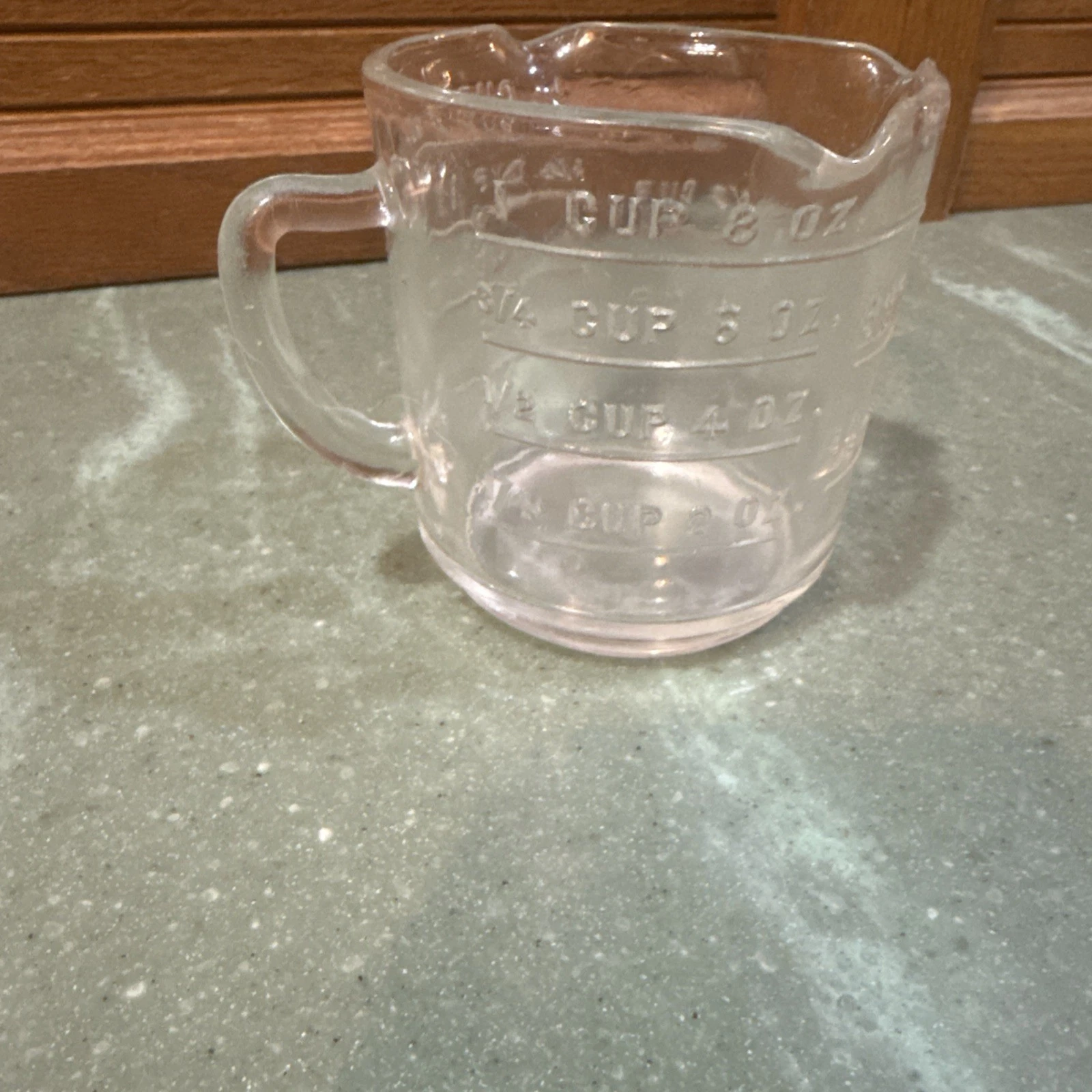 Vintage Fire King Triple 3 Spout Depression Glass Measuring Cup