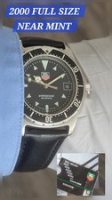 Tag Heuer 2000 Full Size Rare Black On Black Military Army Style Near Mint Condi