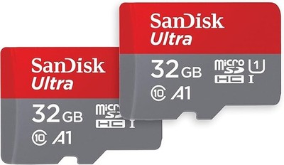 SanDisk Ultra 32 GB microSDHC Memory Card + SD Adapter with A1 App Performance