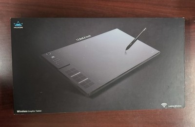 Huion Graphics Tablet 13.8 x 8.6 Inch 2.4GHz Wireless with Pen
