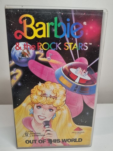Barbie & The Rockstars 1987 VHS Video Cassette Mattel Out Of This World - Picture 9 of 9