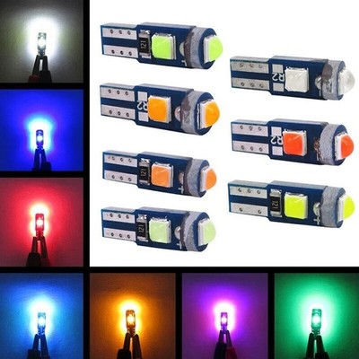 20x T5 74 3-smd Led Instrument Panel Dash Dashboard Gauge Light Bulb W3w 37